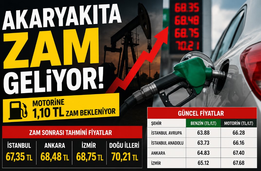 Akaryakıt Fiyatlarına Yeni Artış Yolda