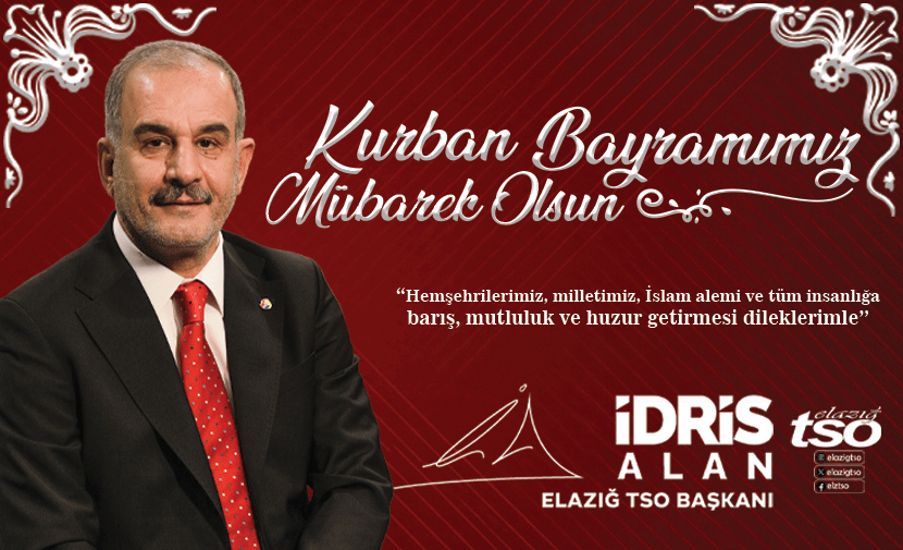 ETSO Başkanı İdris Alan Kurban Bayramı Mesajı