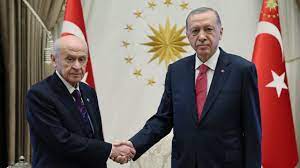 Cumhurbaşkanı Erdoğan ve MHP Genel Başkanı Bahçeli, Külliye'de Görüştü